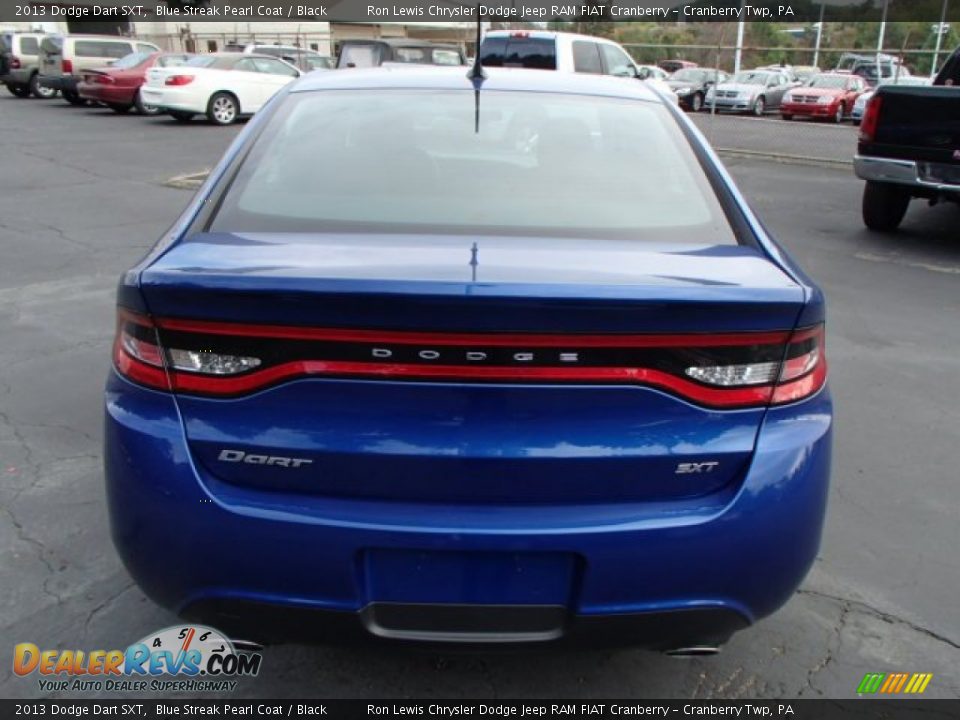2013 Dodge Dart SXT Blue Streak Pearl Coat / Black Photo #7