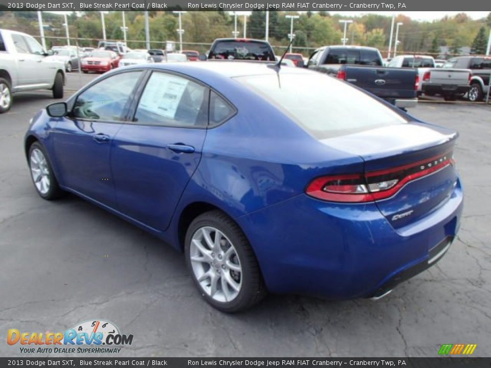 2013 Dodge Dart SXT Blue Streak Pearl Coat / Black Photo #8