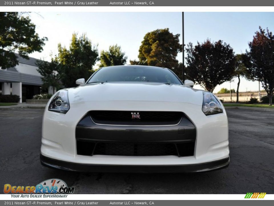2011 Nissan GT-R Premium Pearl White / Gray Leather Photo #3
