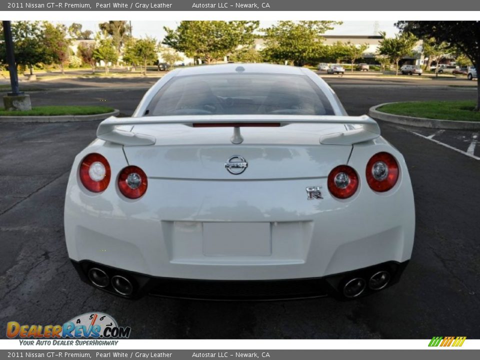 2011 Nissan GT-R Premium Pearl White / Gray Leather Photo #6