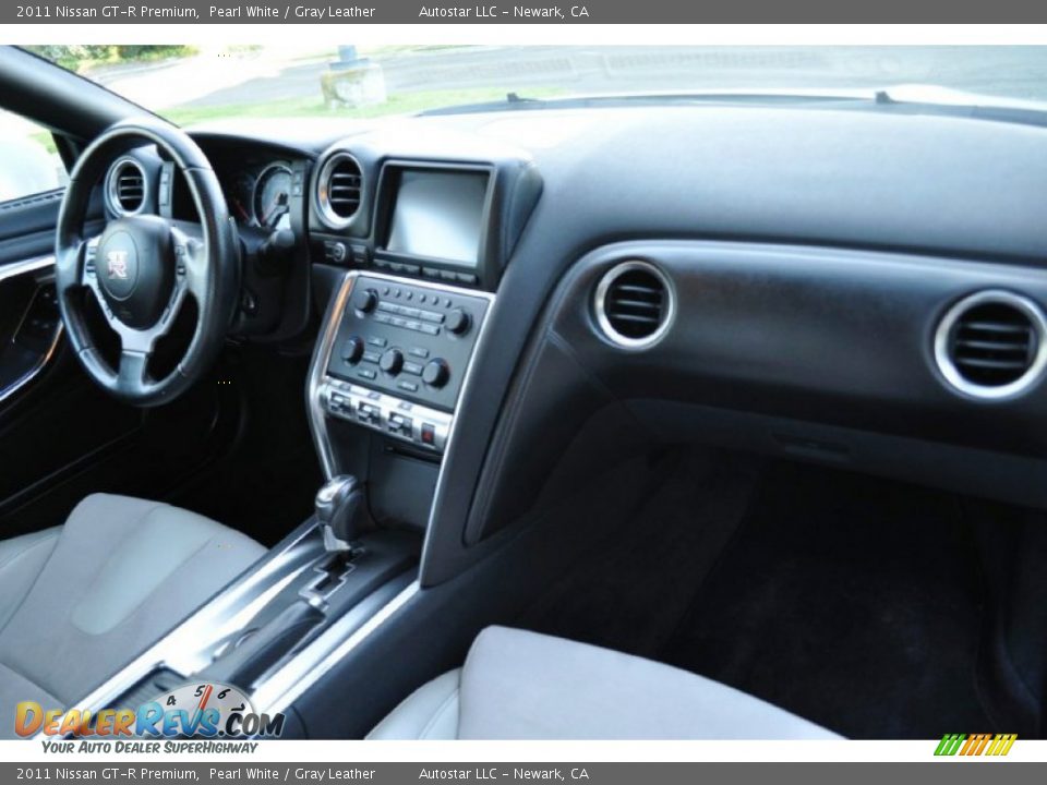 2011 Nissan GT-R Premium Pearl White / Gray Leather Photo #8