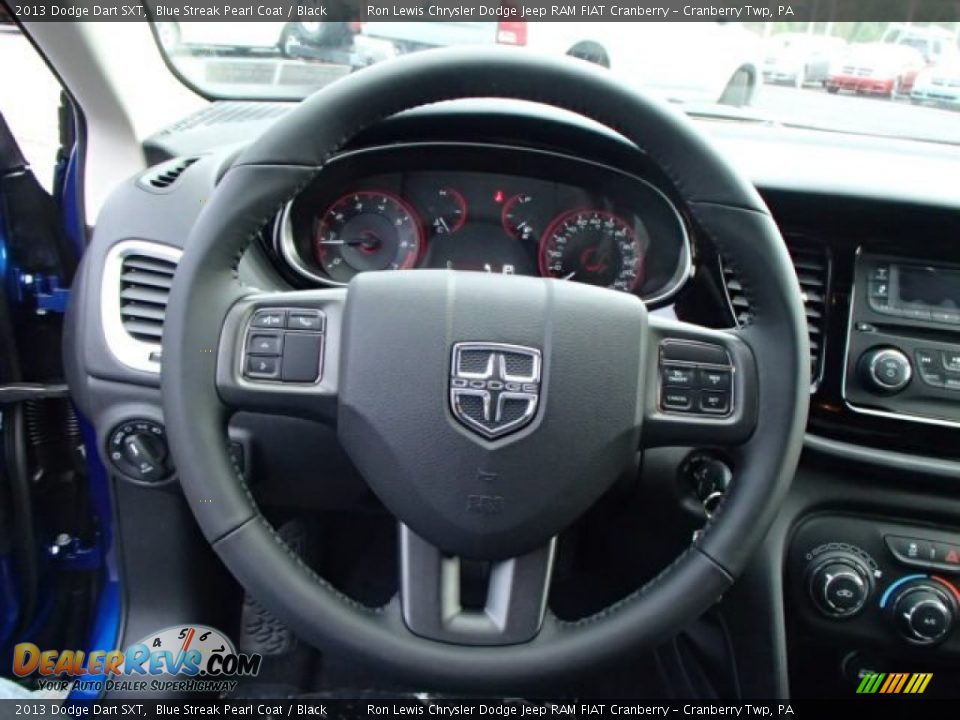 2013 Dodge Dart SXT Blue Streak Pearl Coat / Black Photo #18