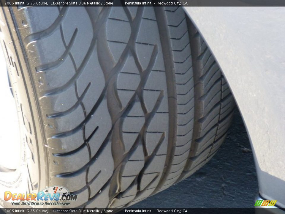 2006 Infiniti G 35 Coupe Lakeshore Slate Blue Metallic / Stone Photo #14