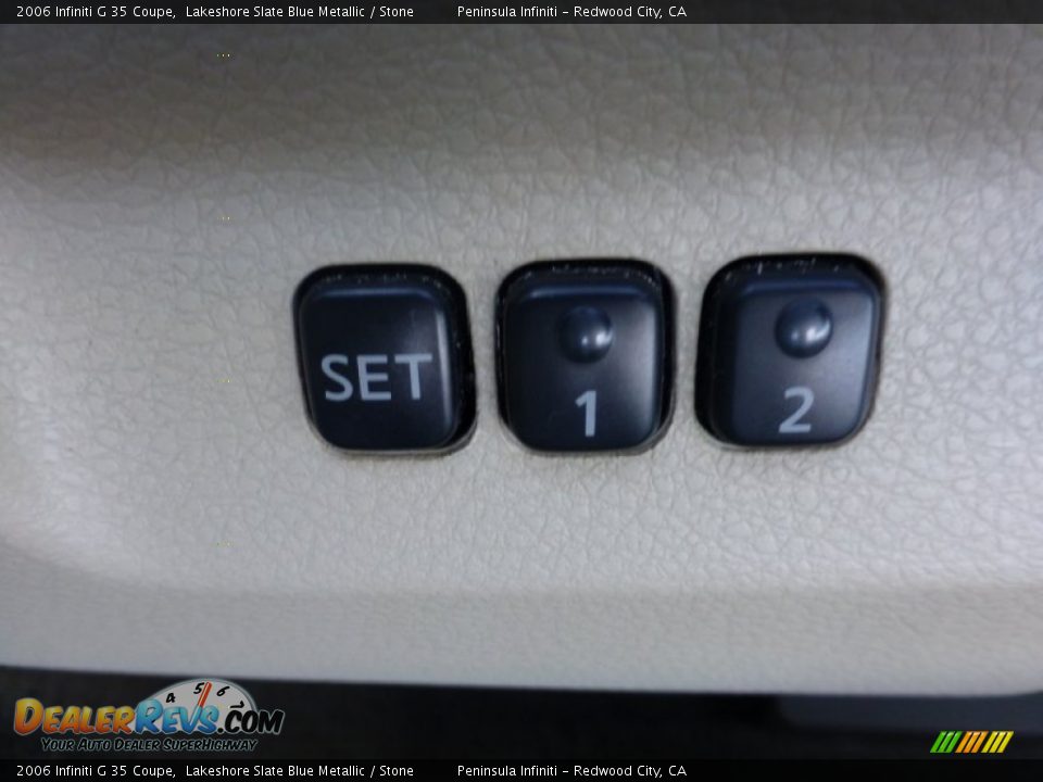 2006 Infiniti G 35 Coupe Lakeshore Slate Blue Metallic / Stone Photo #22