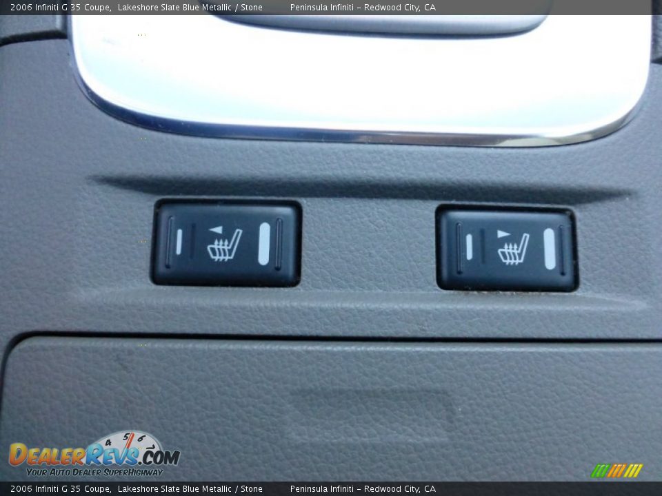 2006 Infiniti G 35 Coupe Lakeshore Slate Blue Metallic / Stone Photo #23