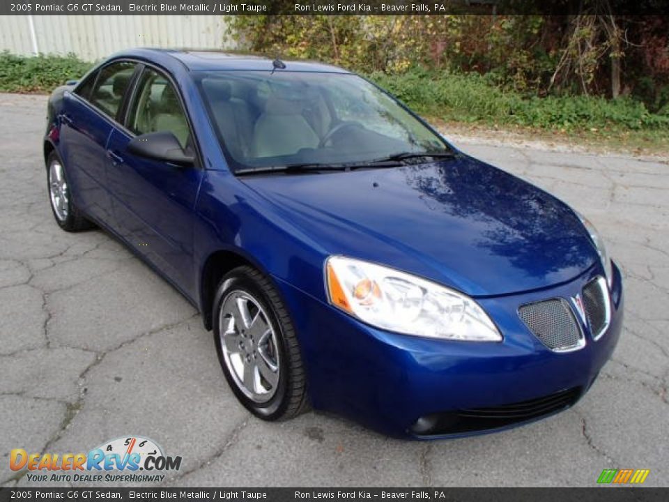 2005 Pontiac G6 GT Sedan Electric Blue Metallic / Light Taupe Photo #2