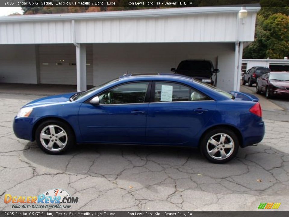 2005 Pontiac G6 GT Sedan Electric Blue Metallic / Light Taupe Photo #5