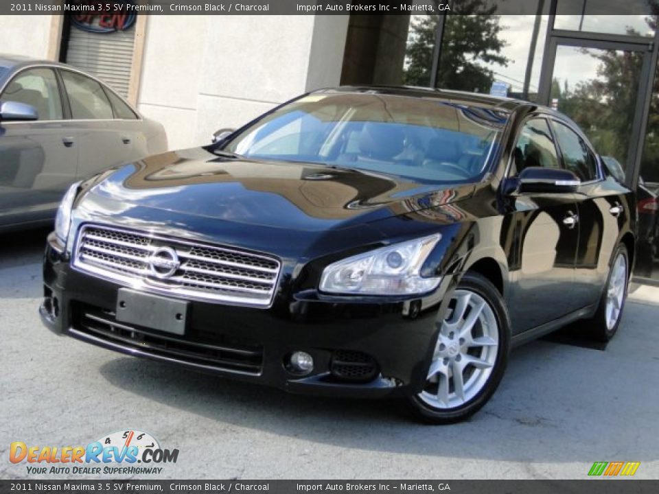 2011 Nissan Maxima 3.5 SV Premium Crimson Black / Charcoal Photo #1