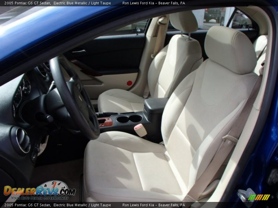 2005 Pontiac G6 GT Sedan Electric Blue Metallic / Light Taupe Photo #10
