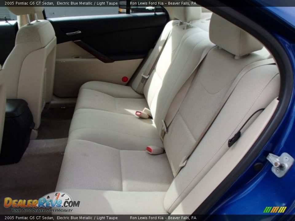 2005 Pontiac G6 GT Sedan Electric Blue Metallic / Light Taupe Photo #11