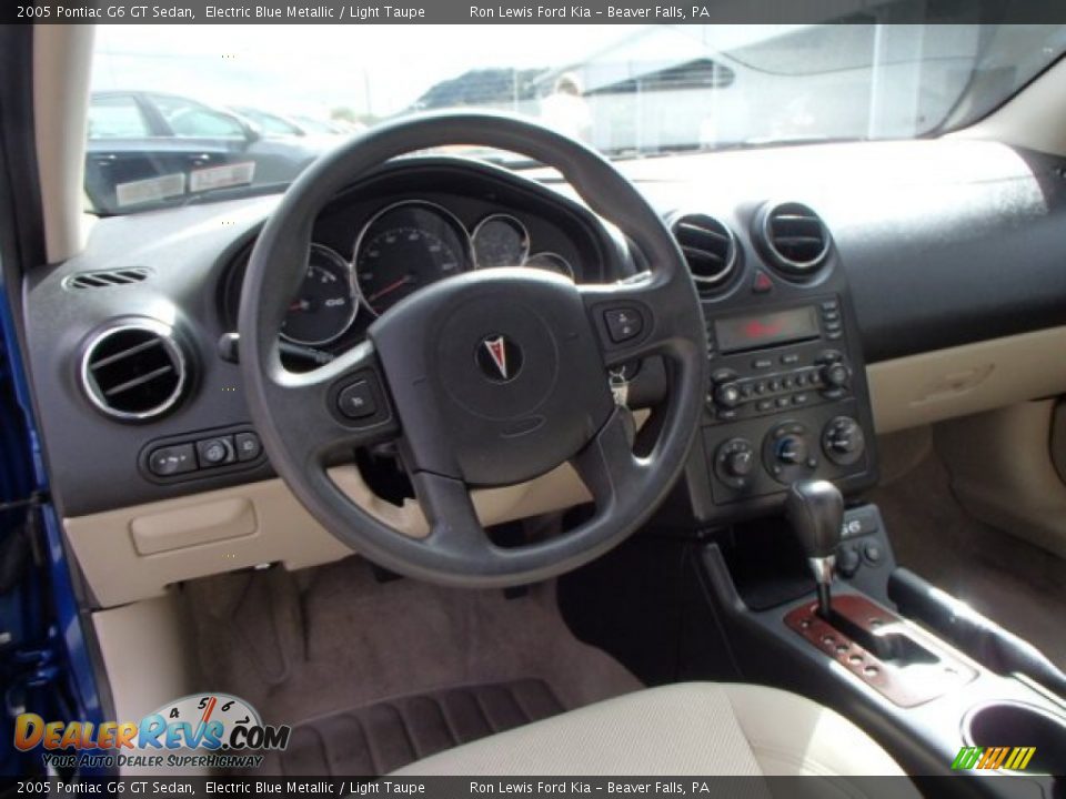 2005 Pontiac G6 GT Sedan Electric Blue Metallic / Light Taupe Photo #12