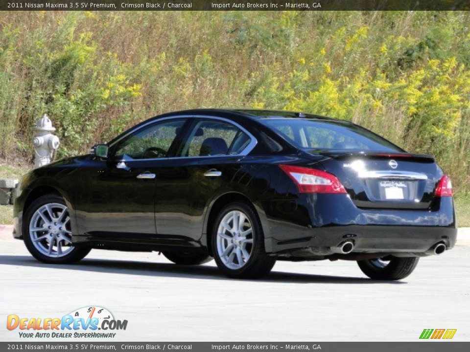 2011 Nissan Maxima 3.5 SV Premium Crimson Black / Charcoal Photo #5