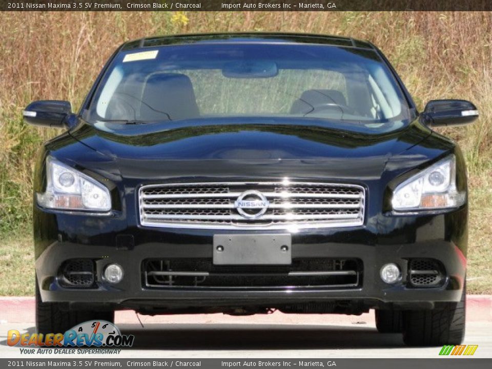 2011 Nissan Maxima 3.5 SV Premium Crimson Black / Charcoal Photo #7