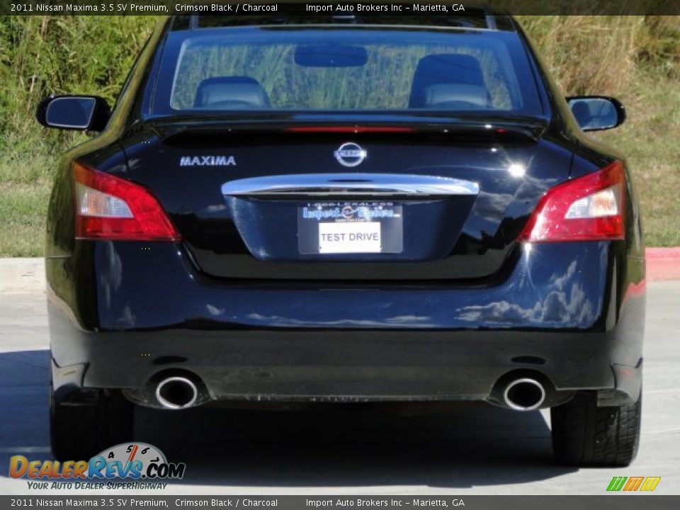 2011 Nissan Maxima 3.5 SV Premium Crimson Black / Charcoal Photo #8