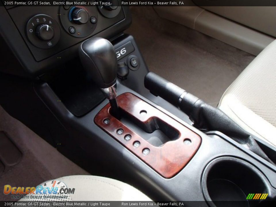 2005 Pontiac G6 GT Sedan Electric Blue Metallic / Light Taupe Photo #17
