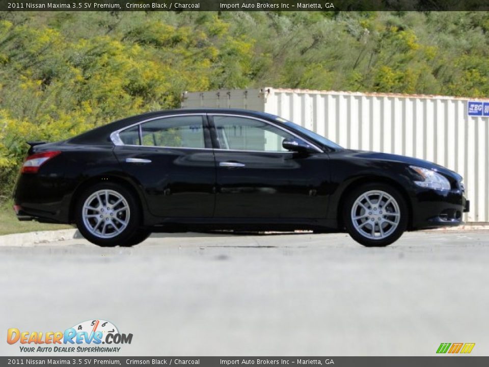 2011 Nissan Maxima 3.5 SV Premium Crimson Black / Charcoal Photo #9