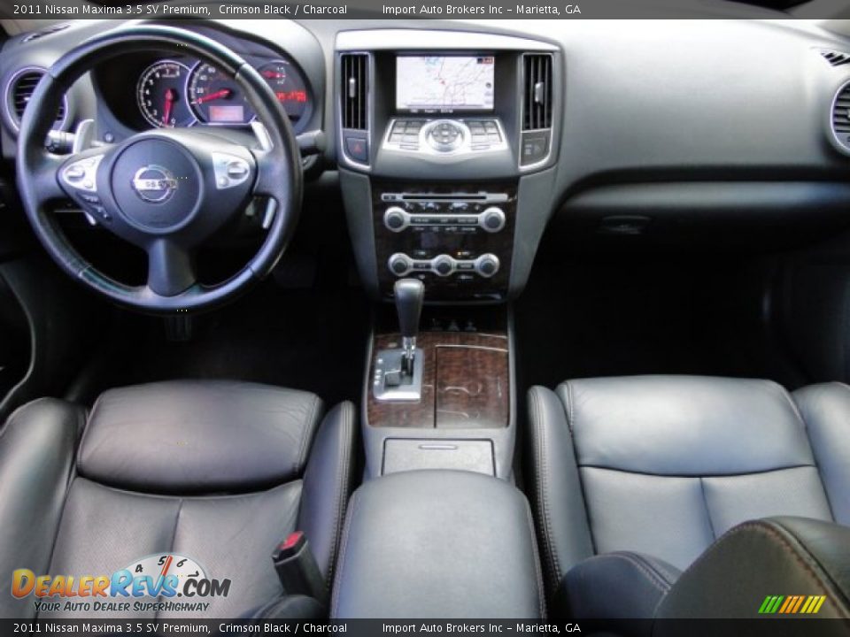2011 Nissan Maxima 3.5 SV Premium Crimson Black / Charcoal Photo #10