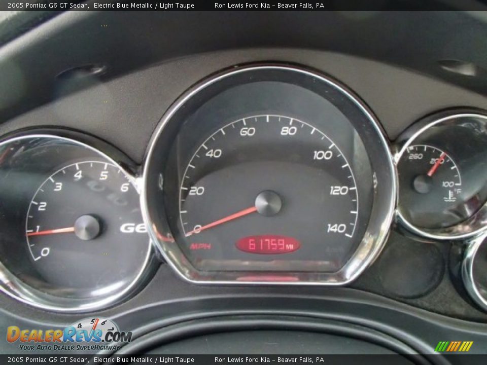 2005 Pontiac G6 GT Sedan Electric Blue Metallic / Light Taupe Photo #19