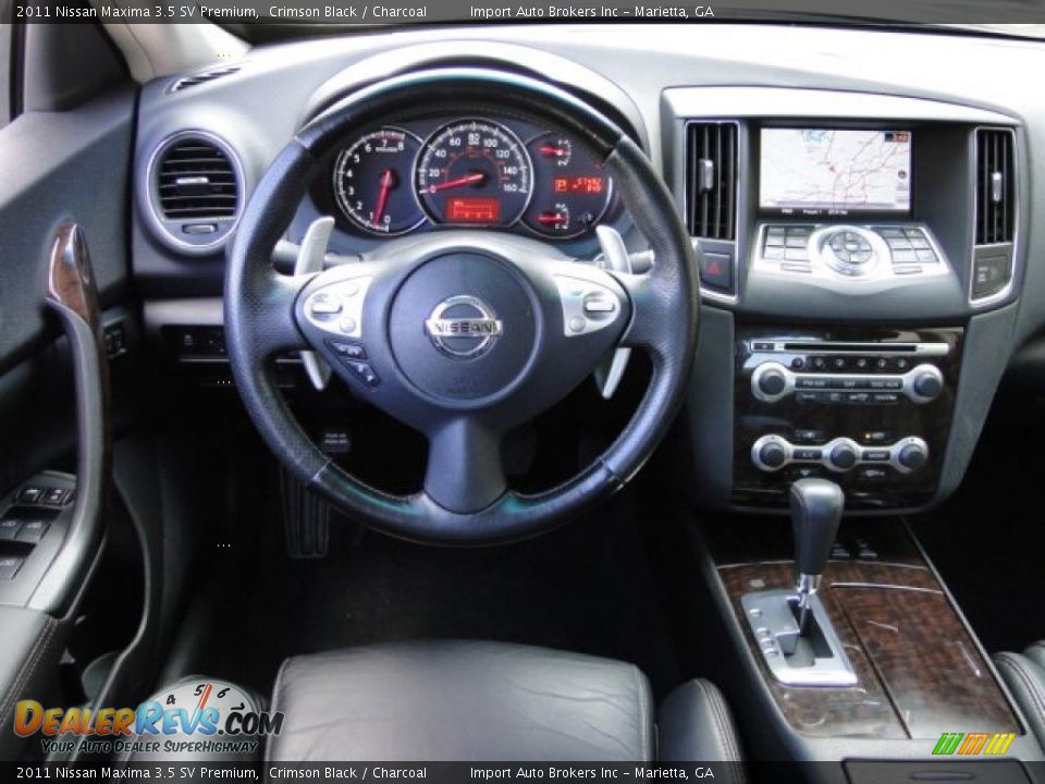 2011 Nissan Maxima 3.5 SV Premium Crimson Black / Charcoal Photo #11