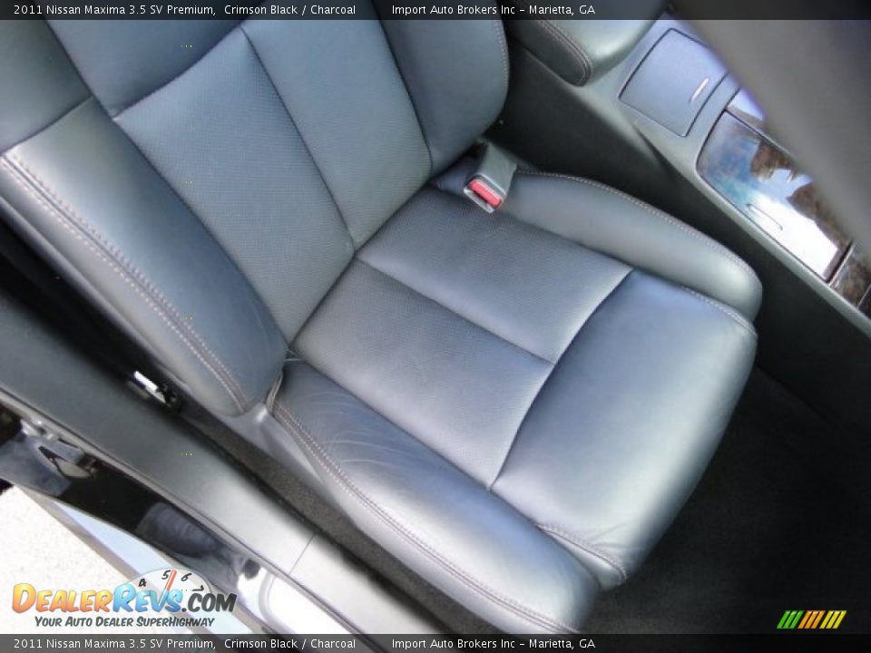 2011 Nissan Maxima 3.5 SV Premium Crimson Black / Charcoal Photo #13