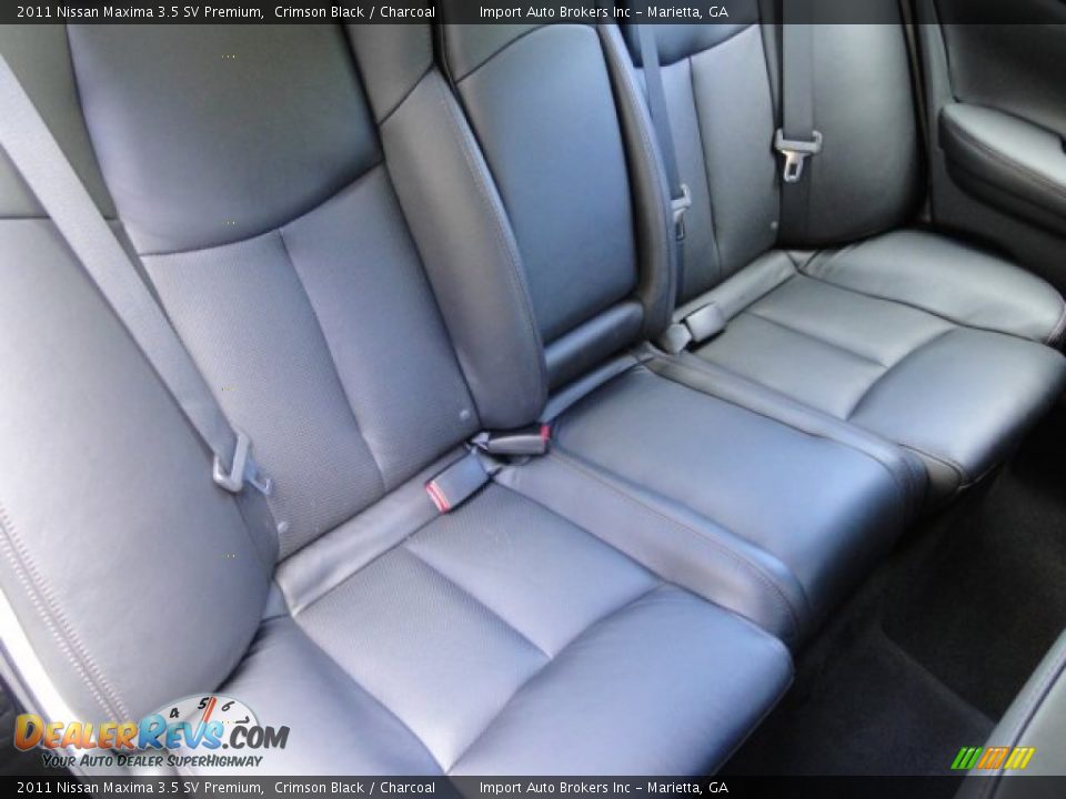 2011 Nissan Maxima 3.5 SV Premium Crimson Black / Charcoal Photo #14