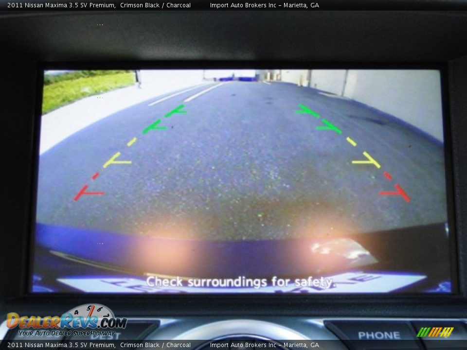 2011 Nissan Maxima 3.5 SV Premium Crimson Black / Charcoal Photo #15