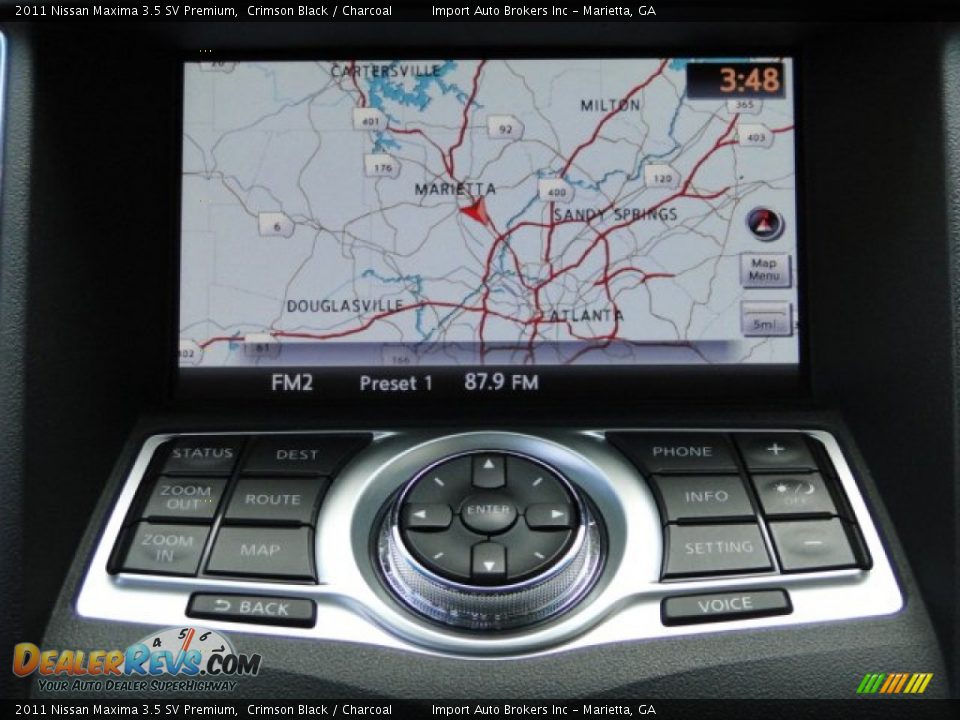 2011 Nissan Maxima 3.5 SV Premium Crimson Black / Charcoal Photo #16