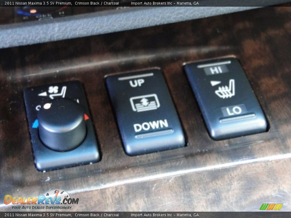 2011 Nissan Maxima 3.5 SV Premium Crimson Black / Charcoal Photo #18