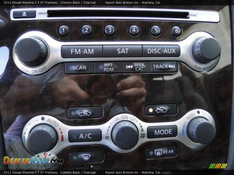 2011 Nissan Maxima 3.5 SV Premium Crimson Black / Charcoal Photo #19