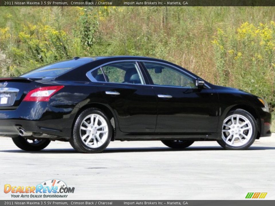 2011 Nissan Maxima 3.5 SV Premium Crimson Black / Charcoal Photo #23