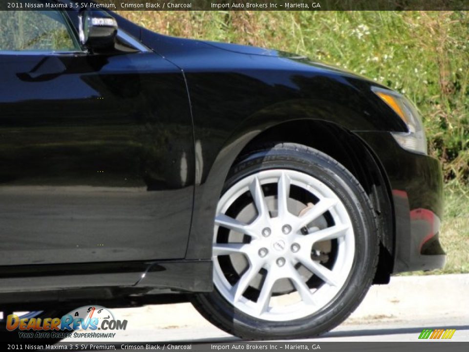 2011 Nissan Maxima 3.5 SV Premium Crimson Black / Charcoal Photo #24