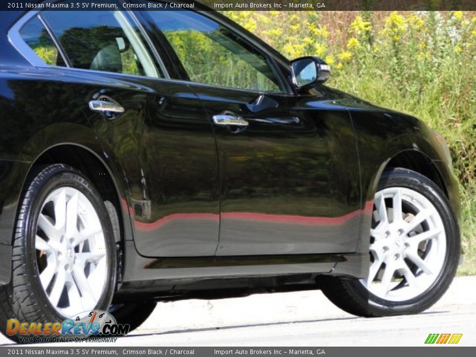 2011 Nissan Maxima 3.5 SV Premium Crimson Black / Charcoal Photo #25