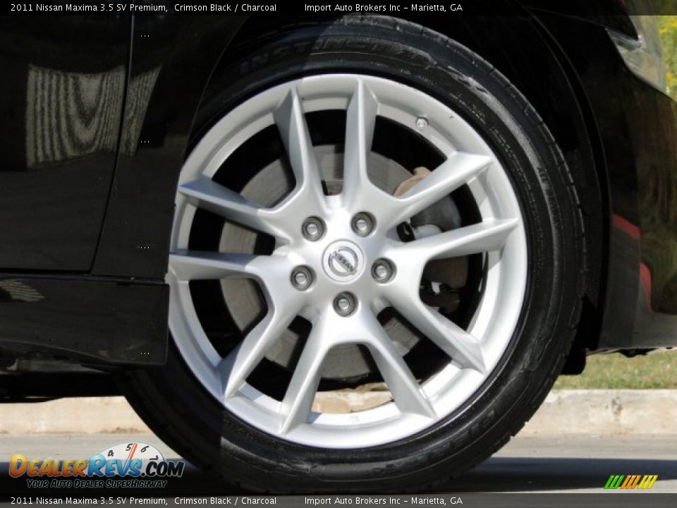2011 Nissan Maxima 3.5 SV Premium Crimson Black / Charcoal Photo #26