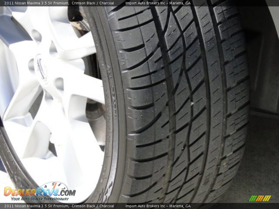 2011 Nissan Maxima 3.5 SV Premium Crimson Black / Charcoal Photo #27