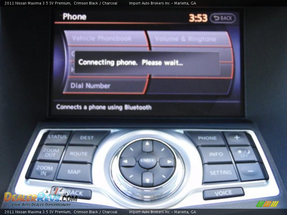 2011 Nissan Maxima 3.5 SV Premium Crimson Black / Charcoal Photo #29