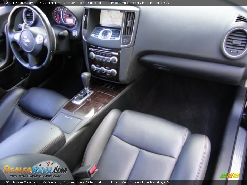 2011 Nissan Maxima 3.5 SV Premium Crimson Black / Charcoal Photo #31