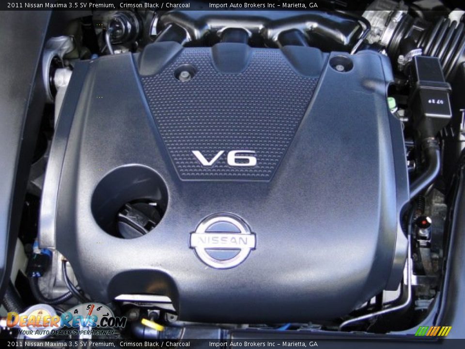 2011 Nissan Maxima 3.5 SV Premium Crimson Black / Charcoal Photo #32