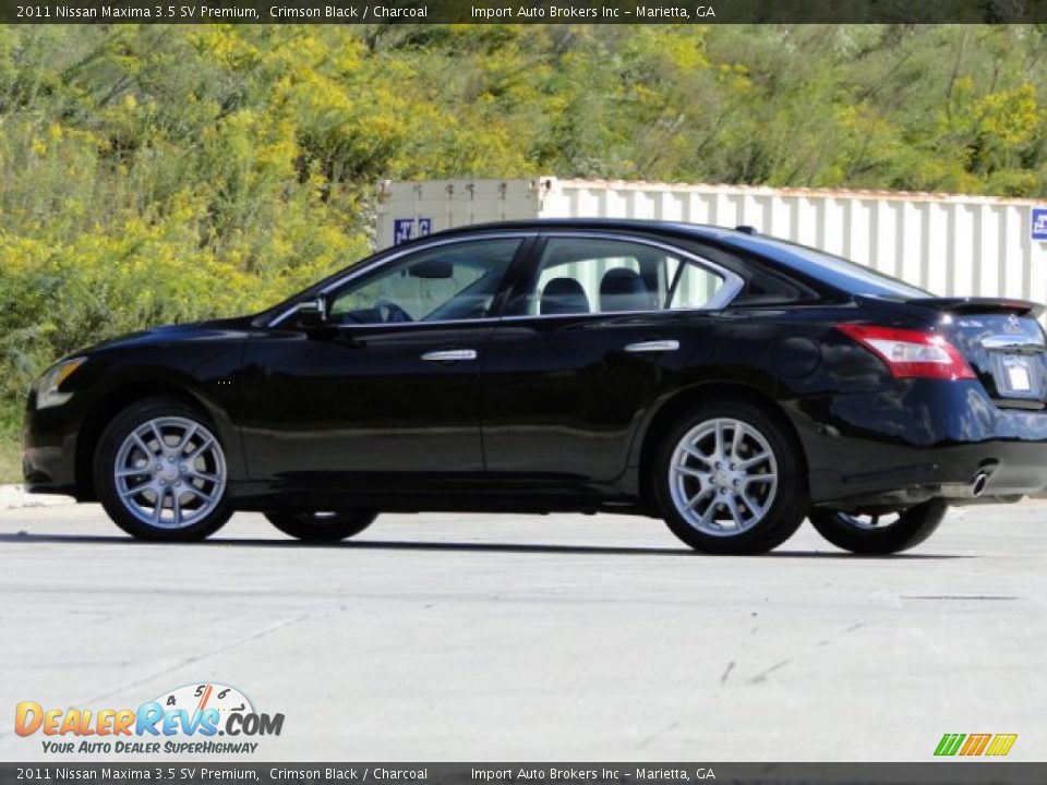 2011 Nissan Maxima 3.5 SV Premium Crimson Black / Charcoal Photo #33
