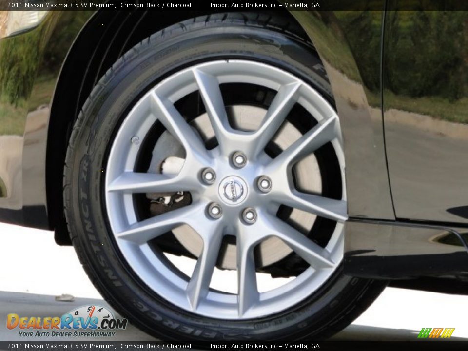2011 Nissan Maxima 3.5 SV Premium Crimson Black / Charcoal Photo #34