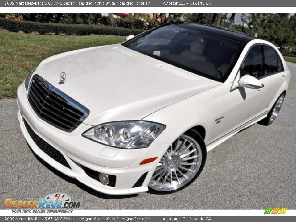 2009 Mercedes-Benz S 65 AMG Sedan designo Mystic White / designo Porcelain Photo #1