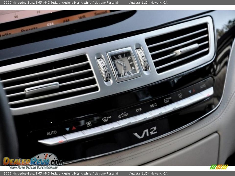 2009 Mercedes-Benz S 65 AMG Sedan designo Mystic White / designo Porcelain Photo #10