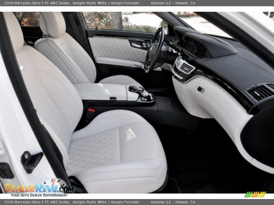 2009 Mercedes-Benz S 65 AMG Sedan designo Mystic White / designo Porcelain Photo #13