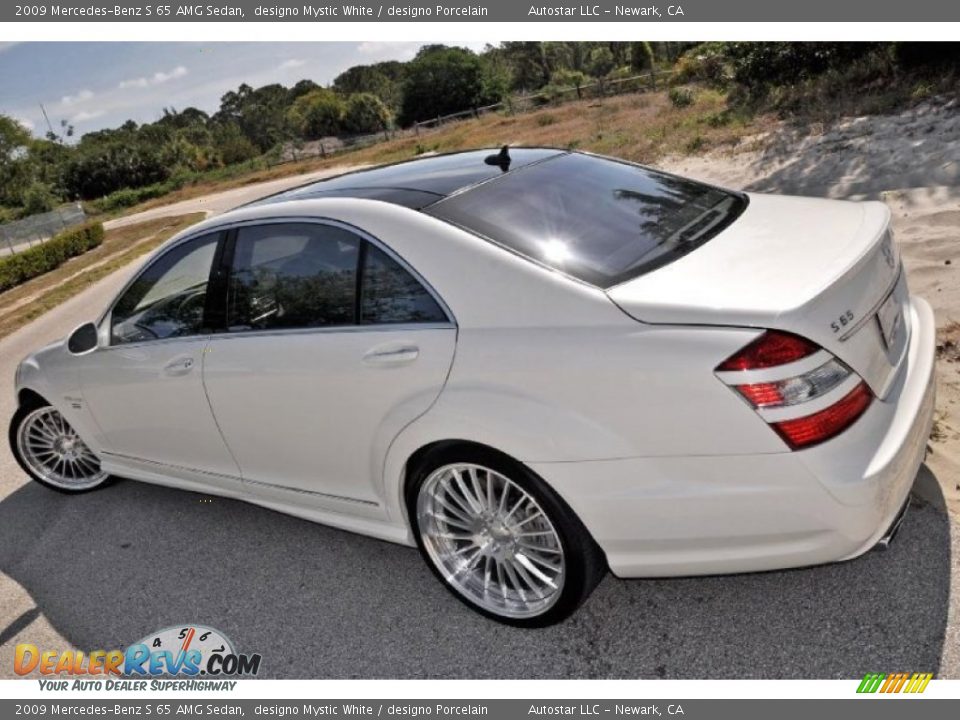 2009 Mercedes-Benz S 65 AMG Sedan designo Mystic White / designo Porcelain Photo #15