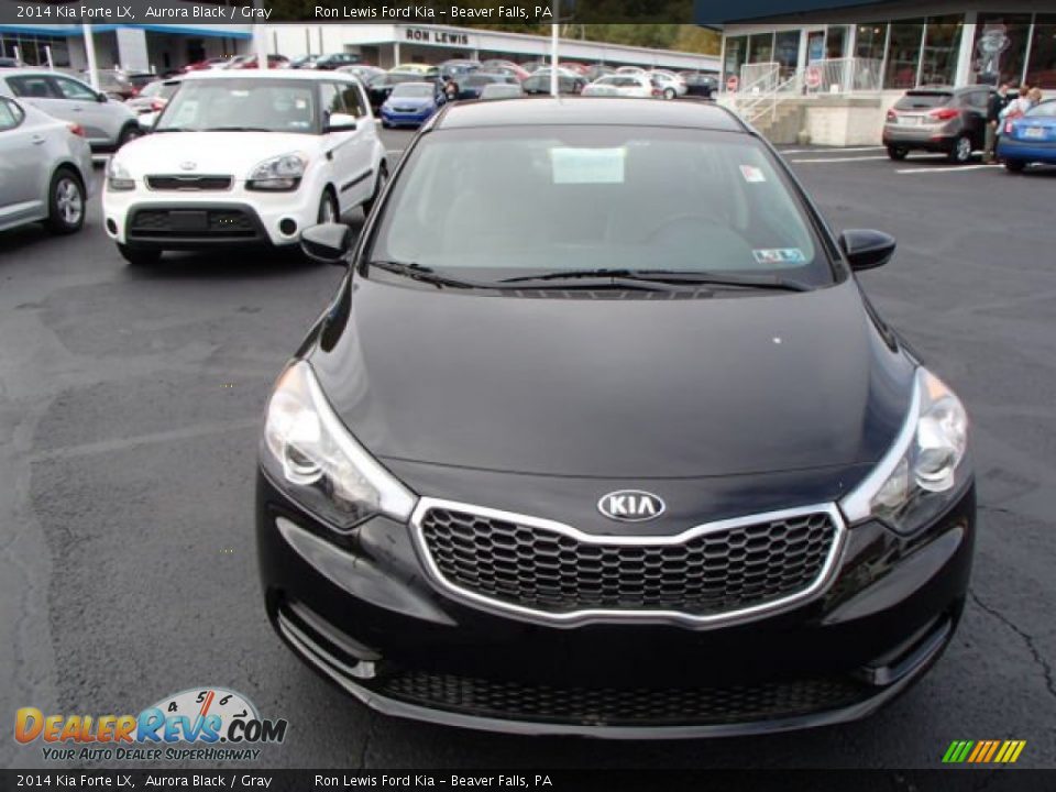 2014 Kia Forte LX Aurora Black / Gray Photo #3