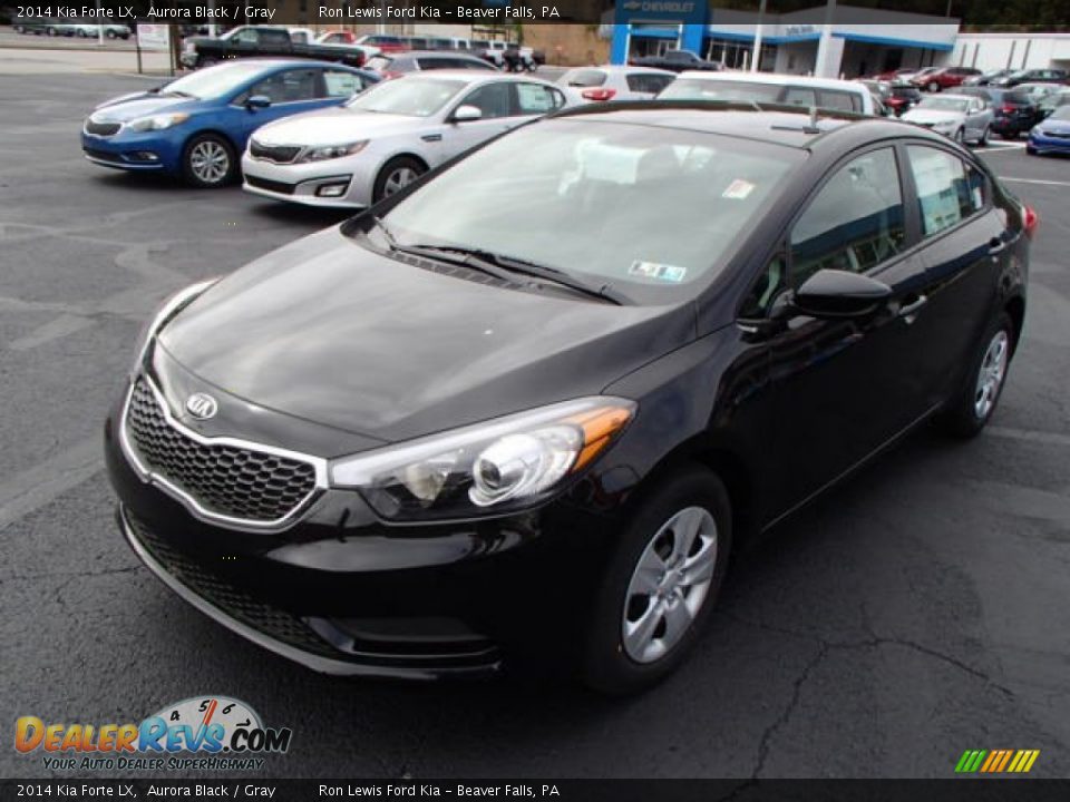 2014 Kia Forte LX Aurora Black / Gray Photo #4
