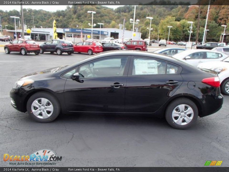2014 Kia Forte LX Aurora Black / Gray Photo #5