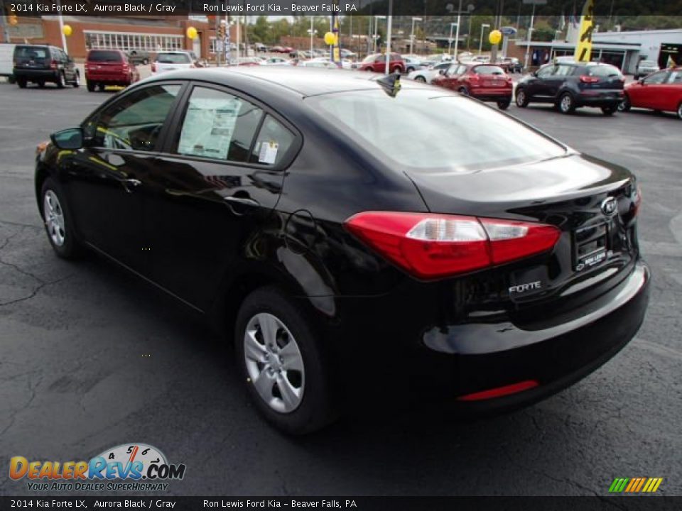 2014 Kia Forte LX Aurora Black / Gray Photo #6