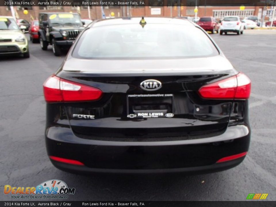 2014 Kia Forte LX Aurora Black / Gray Photo #7