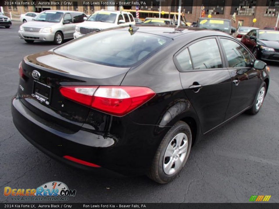 2014 Kia Forte LX Aurora Black / Gray Photo #8