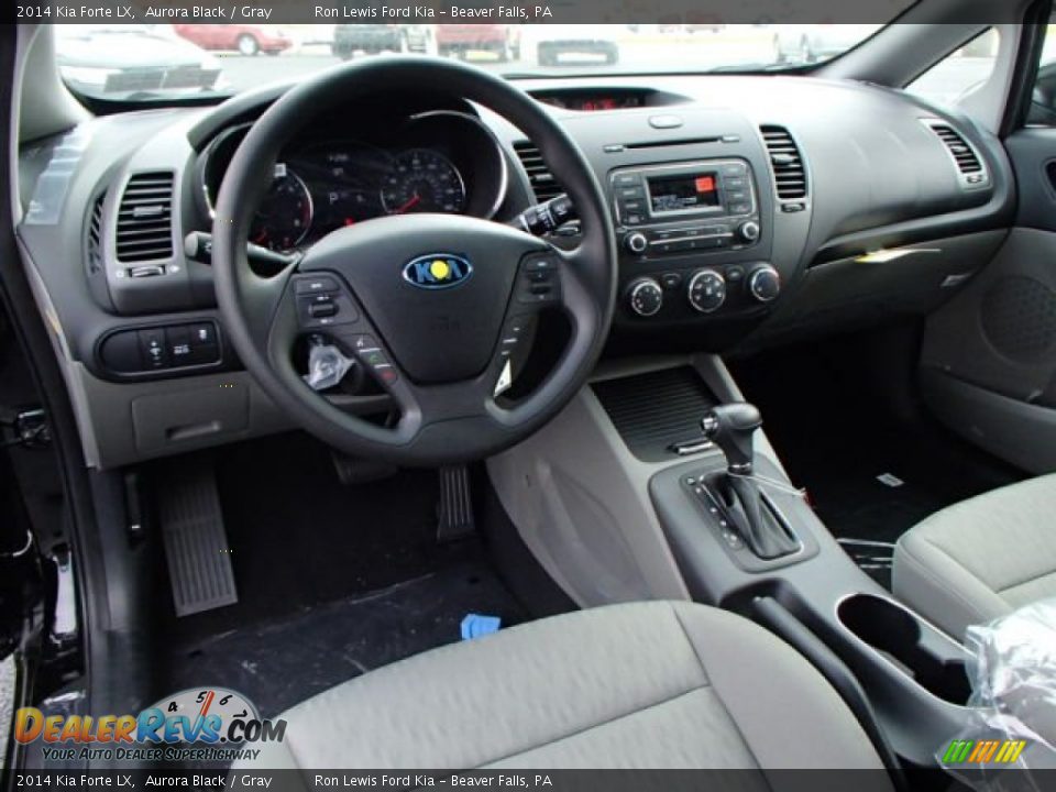 Gray Interior - 2014 Kia Forte LX Photo #14
